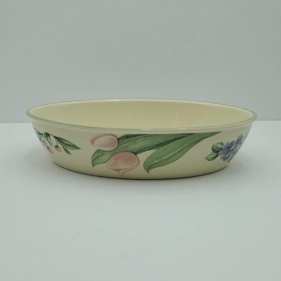 Pfaltzgraff Garden Party Oval Casserole Baking Dish Vegetable Serving Bowl - Picture 3 of 8